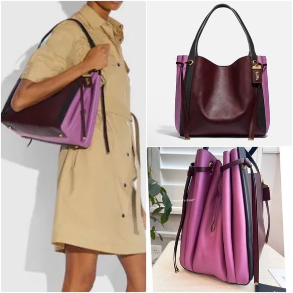 🔥NeW! Coach Harmony Colorblock Hobo - Picture 2 of 16